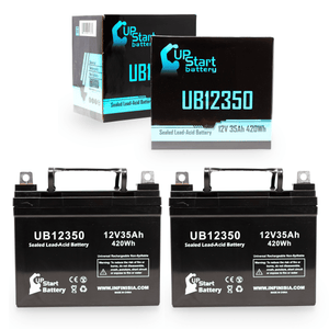 2x Pack TOYO 6GFM34 Battery - Replaces UB12350 Universal Sealed Lead Acid Batteries (12V, 35Ah, 35000mAh, L1 Terminal, AGM, SLA, One Year Warranty)