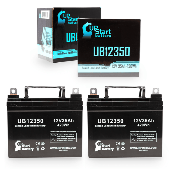 2x Pack TOYO 6GFM34 Battery - Replaces UB12350 Universal Sealed Lead Acid Batteries (12V, 35Ah, 35000mAh, L1 Terminal, AGM, SLA, One Year Warranty)