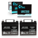 2x Pack Elan GB6V Battery - Replaces UB12350 Universal Sealed Lead Acid Batteries (12V, 35Ah, 35000mAh, L1 Terminal, AGM, SLA)
