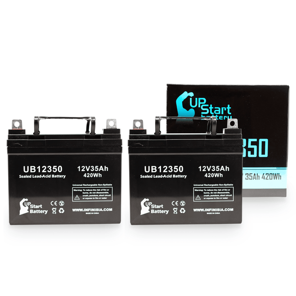 2x Pack MK BATTERY MU1SLDG Battery - Replaces UB12350 Universal Sealed ...
