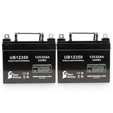 2x Pack Interstate Batteries BSL0945 Battery - Replaces UB12350 Universal Sealed Lead Acid Batteries (12V, 35Ah, 35000mAh, L1 Terminal, AGM, SLA, One Year Warranty)