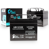 2x Pack NAPA 8228 Battery - Replaces UB12350 Universal Sealed Lead Acid Batteries (12V, 35Ah, 35000mAh, L1 Terminal, AGM, SLA, One Year Warranty)