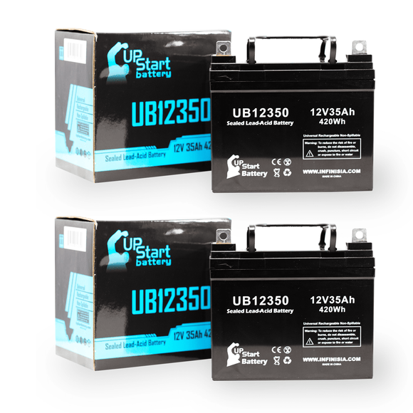 2x Pack E.t. Rugg Co. 5069-E Battery - Replaces UB12350 Universal Sealed Lead Acid Batteries (12V, 35Ah, 35000mAh, L1 Terminal, AGM, SLA, One Year Warranty)