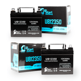 2x Pack Pride Dynamo (discont) Battery - Replaces UB12350 Universal Sealed Lead Acid Batteries (12V, 35Ah, 35000mAh, L1 Terminal, AGM, SLA)