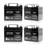 4-Pack UB12350 Sealed Lead Acid Battery Replacement (12V, 35Ah, Internal Thread Terminal, Group U1, AGM, SLA)