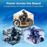 12V 12Ah Replacement For YB12A-A Battery - Compatible with Yuasa YB12A Motorcycle Battery YB12AL A2 YB12A-BS YB12C YB12A B YB12CA YB12C-A YB12AA CB12A AGM Sealed Lead Acid Batteries