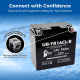 12V 19Ah YB16CL-B Battery Replacement for YB16CL B BS Jet Ski Battery YB16CLB 16CLB CYL10006 MBTX20U ETX16L XTA16CL 16CL-B 16CL-BS Rechargeable SLA AGM Motorcycle ATV Powersports Batteries Parts