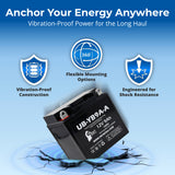 12V 9Ah YT9A Generator Battery - Replacement for YB9A-A YT9A-4 Battery AGM YB9-B YB9 B YB9B YT9A 4 YB9A Model Motorcycle ATV Sealed AGM Rechargeable 12 Volt Batteries