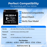 12V 9Ah YT9A Generator Battery - Replacement for YB9A-A YT9A-4 Battery AGM YB9-B YB9 B YB9B YT9A 4 YB9A Model Motorcycle ATV Sealed AGM Rechargeable 12 Volt Batteries