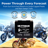 12V 12Ah YT14B-BS Motorcycle Battery Replacement for 14B-BS YT14B-4 YT14BBSFP 14B BS YT14B 4 ES14BS Battery Rechargeable SLA AGM ATV Parts