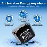 12V 12Ah YT14B-BS Motorcycle Battery Replacement for 14B-BS YT14B-4 YT14BBSFP 14B BS YT14B 4 ES14BS Battery Rechargeable SLA AGM ATV Parts