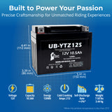 12V 10.5Ah YTZ12S Battery Replacement for YTZ12S-BS Motorcycle Battery CTZ12S ETZ12S BTZ12S CTZ12S-BS ETZ-12S MBTX9U STZ12S WPZ12S XTAZ12S Z12S Rechargeable Maintenance-Free SLA AGM ATV Batteries Parts