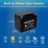 12V 11.2Ah YTZ14S Battery Replacement for YTZ14S-BS Motorcycle Battery STZ14S XTAZ14S FAYTZ14S Rechargeable Maintenance-Free SLA AGM ATV Powersports Batteries Parts