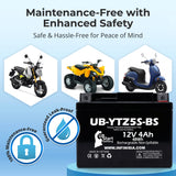 12V 3.5Ah YTZ5S Motorcycle Battery Replacement for YTZ5S-BS Battery - Rechargeable Maintenance Free SLA AGM ATV Batteries Parts