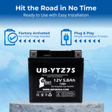 12V 5.8Ah YTZ7S Motorcycle Battery for BTZ7S YTZ7S-BS CTZ7S CTZ7S-BS CYLAZ7SXTA ESTZ7S ES-TZ7S ES TZ7S ETZ7S GT6B-3 GTZ7S M727ZS MBTZ7S PTZ7S STZ7S TZ7S UTZ7S UTZ7S-BS WPZ7S XTAZ7S Batteries