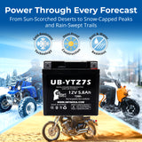 12V 5.8Ah YTZ7S Motorcycle Battery for BTZ7S YTZ7S-BS CTZ7S CTZ7S-BS CYLAZ7SXTA ESTZ7S ES-TZ7S ES TZ7S ETZ7S GT6B-3 GTZ7S M727ZS MBTZ7S PTZ7S STZ7S TZ7S UTZ7S UTZ7S-BS WPZ7S XTAZ7S Batteries