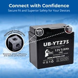 12V 5.8Ah YTZ7S Motorcycle Battery for BTZ7S YTZ7S-BS CTZ7S CTZ7S-BS CYLAZ7SXTA ESTZ7S ES-TZ7S ES TZ7S ETZ7S GT6B-3 GTZ7S M727ZS MBTZ7S PTZ7S STZ7S TZ7S UTZ7S UTZ7S-BS WPZ7S XTAZ7S Batteries