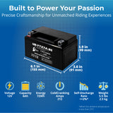 3-Pack YTX7A-BS Battery Replacement for Honda CBR600RR Motorcycle - 12V 6AH Battery, Sealed Lead Acid AGM SLA Maintenance Fee