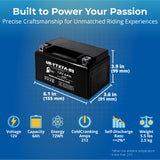 2-Pack YTX7A-BS Battery Replacement for Aprilia SVX450 Battery (2010) (450cc) - 12V 6AH Motorcycle Battery, Sealed Lead Acid AGM SLA Maintenance Fee