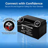 4-Pack YTX7A-BS Battery Replacement for Aprilia SVX550 Battery (2010) (550cc) - 12V 6AH Motorcycle Battery, Sealed Lead Acid AGM SLA Maintenance Fee