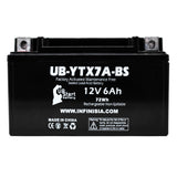 YTX7A-BS Battery for Tao Tao 50CC Scooter Battery 12V 6AH - Compatible with Kymco People 150 150CC Scooter Battery, Gas GY6 125CC, 12V Motorcycle Moped, Generator Batteries, ATV AGM SLA