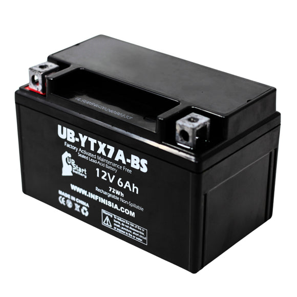 YTX7A-BS Battery Replacement for KYMCO GTX7A-BS - 12V 6AH Battery, Sealed Lead Acid AGM SLA Maintenance Fee