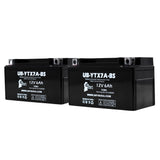 2-Pack YTX7A-BS Battery Replacement for Kasea KS, KU Models, Adventure Buggy Battery (2024) (125cc) - 12V 6AH ATV Battery, Sealed Lead Acid AGM SLA Maintenance Fee