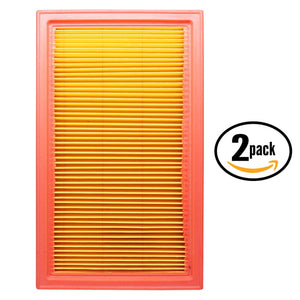 2-Pack Engine Air Filter Replacement for 2002 Infiniti G20 L4 2.0 Car/Automotive
