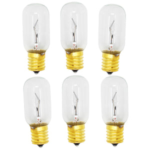 6-Pack Compatible LG Electronics 6912W1Z004B Microwave Oven Light Bulb