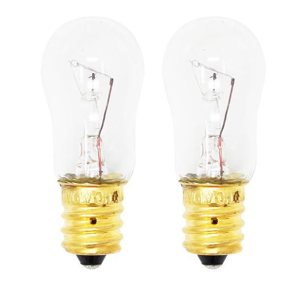 2-Pack Replacement Light Bulb for General Electric GSH25JFXNBB Refrigerator