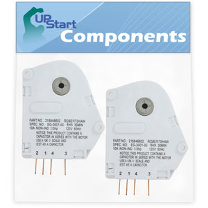 2-Pack 215846602 Defrost Timer Replacement for Frigidaire MRT18NREW1 Refrigerator