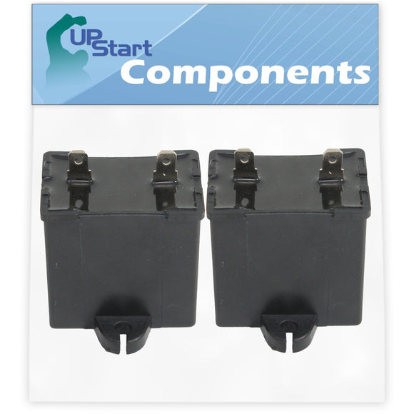 2-Pack W10662129 Refrigerator and Freezer Compressor Run Capacitor Replacement for Whirlpool ET9AHTXLT02 Refrigerator