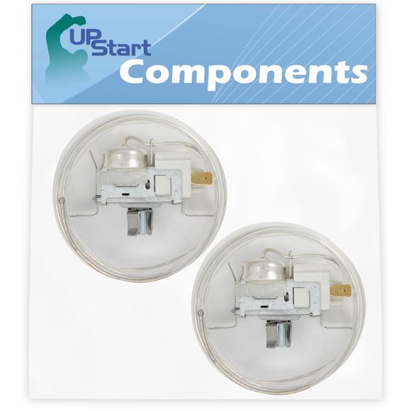 2-Pack 2198202 Cold Control Thermostat Replacement for Whirlpool ED22F134QN0 Refrigerator