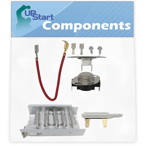279838, 279816 & 3392519 Dryer Heating Element and Thermostat Combo Pack Replacement for Whirlpool LER7646EQ2 Dryer
