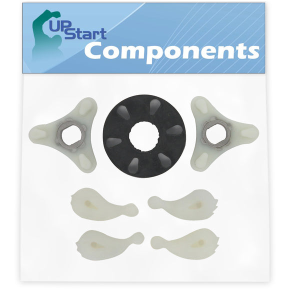 285753A Washer Motor Coupler & 80040 Agitator Dogs Replacement for Whirlpool LA5558XTW2 Washing Machine