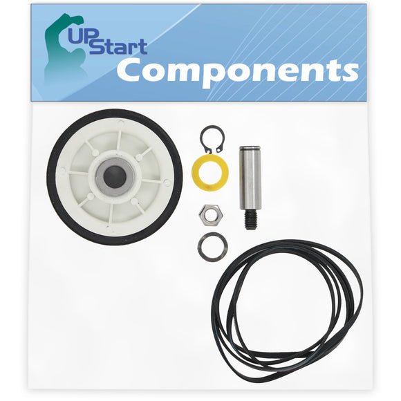 12001541 Drum Support Roller Kit & 312959 Belt Replacement for Maytag LDG8410 Dryer