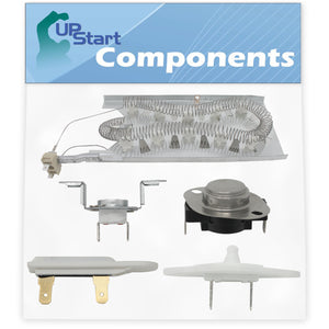 3387747, 279973, 8577274 & 3392519 Dryer Heating Element & Thermostat Kit Replacement for Whirlpool YWED5500XW0
