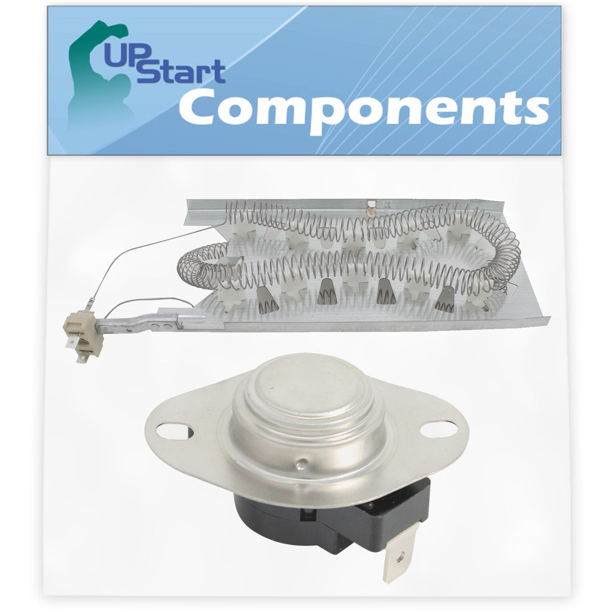 3387747 Dryer Heating Element & 3390291 High Limit Thermostat Replacem ...