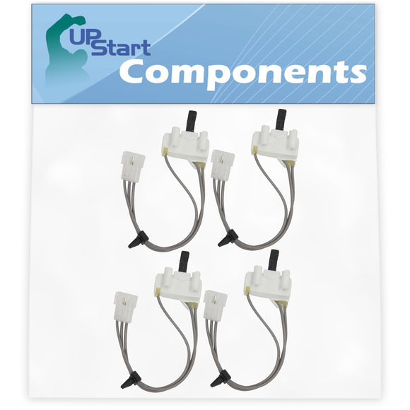 4-Pack 3406105 Dryer Door Switch Replacement for Roper REX5634KQ1 Dryer