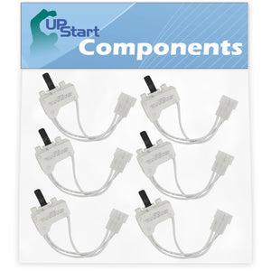 6-Pack 3406107 Dryer Door Switch Replacement for Maytag MEDC200XW1 Dryer