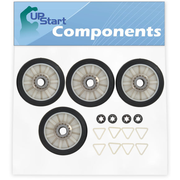 4 Pieces 349241T Dryer Drum Roller Replacement for Whirlpool WGD4800XQ0 Dryer