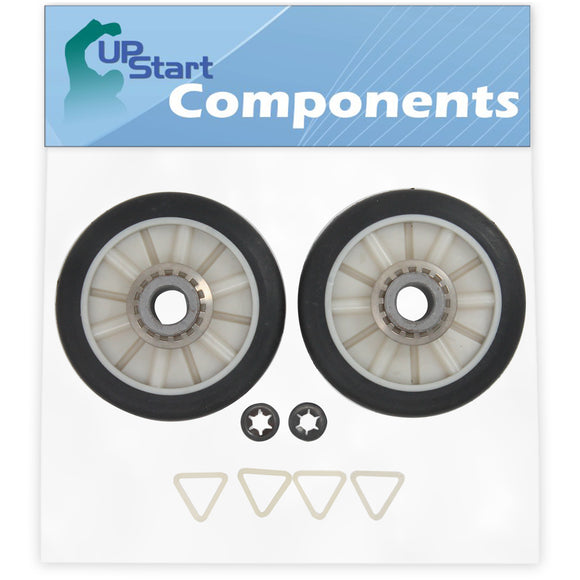 2 Pieces 349241T Dryer Drum Roller Replacement for Amana NED4500VQ2 Dr