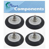 4 Pack 4581EL2002C Dryer Drum Roller Assembly