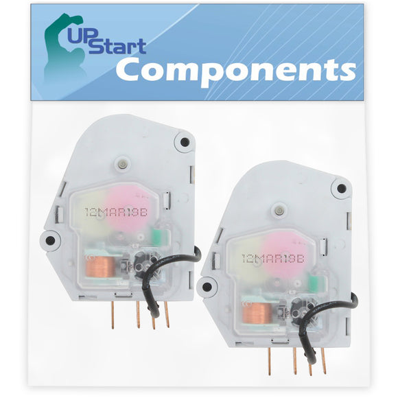 2-Pack W10822278 Refrigerator Defrost Timer Replacement for KitchenAid KTRP22KGWH00 Refrigerator