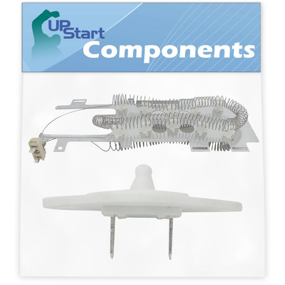 8544771 Dryer Heating Element & 8577274 Thermistor Kit Replacement for Kenmore / Sears 11087089602 Dryer