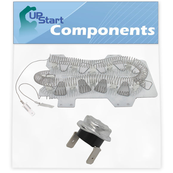 DC47-00019A Dryer Heating Element & DC47-00016A Thermal Fuse Replacement for Samsung DV42H5000EW/A3-0000 Dryer