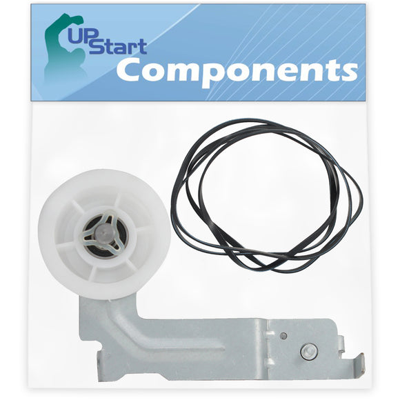 DC93-00634A Dryer Idler Pulley & 6602-001655 Drum Belt Replacement for Samsung DV45K7600EW/A3 (0000) Dryer