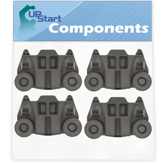 4-Pack W10195417 Dishwasher Wheel Replacement for KitchenAid KDTM354ESS2 Dishwasher