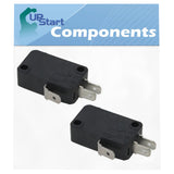 2-Pack W10269458 Microwave Door Switch