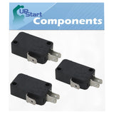 3 Pack W10269458 Microwave Door Switch